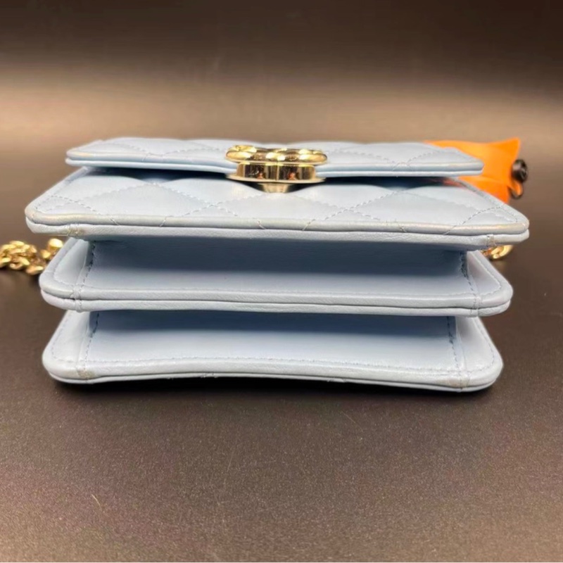 【97新 ✨ 全網最低價!】香奈兒Chanel Kelly mini嬰兒籃色 琺瑯手柄 羊皮(下單前先詢問庫存❗️)-5