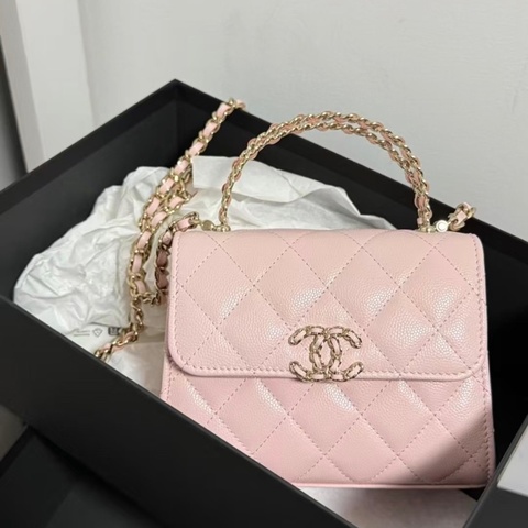 【全新 ✨ 全網最低價！】一包難求 CHANEL 25S粉色手提Kelly （前先詢問庫存❗️）