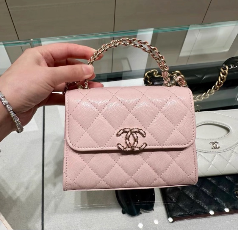 【全新 ✨ 全網最低價！】一包難求 CHANEL 25S粉色手提Kelly （前先詢問庫存❗️）-2