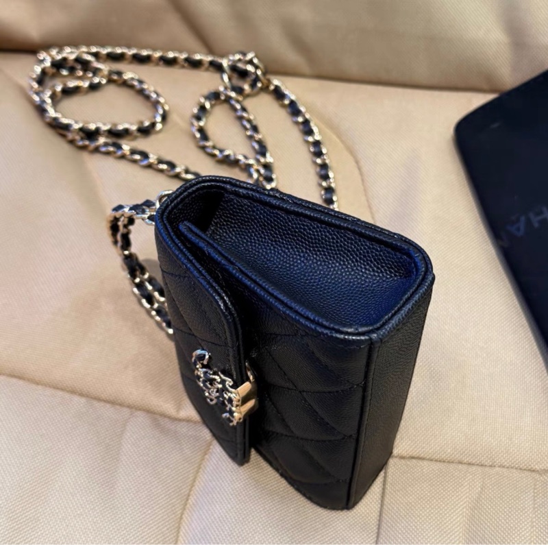 【97新 ✨ 全網最低價!】 Chanel 香奈兒23p黑金荔枝牛kelly mini芯片款(下單前先詢問庫存❗️)-2