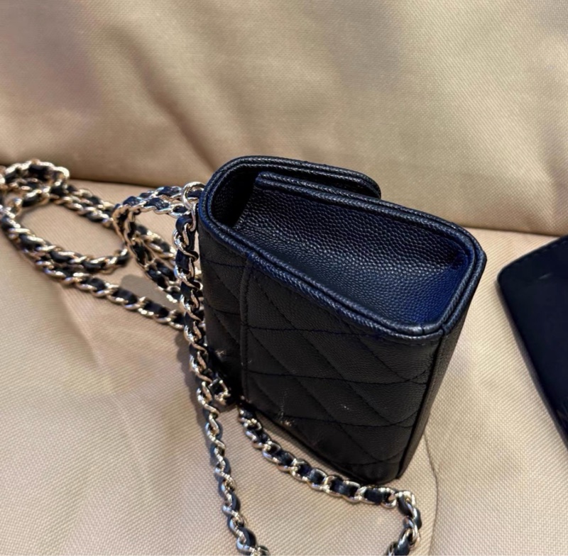 【97新 ✨ 全網最低價!】 Chanel 香奈兒23p黑金荔枝牛kelly mini芯片款(下單前先詢問庫存❗️)-4