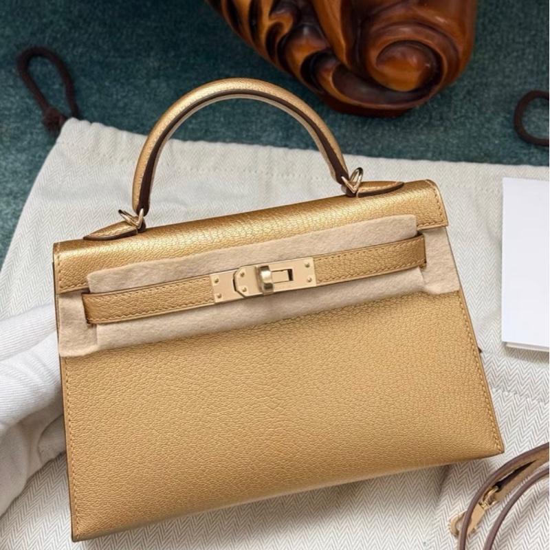 hermes 愛馬仕 mini kelly 2代 y9 鎏金 奧林匹克限定 k刻 山羊皮-4