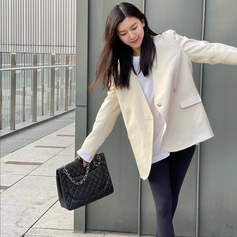 【平替GST❗️全網最低價✨】Chanel 香奈兒 黑灰色油蠟皮 機場包