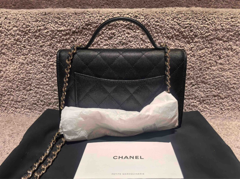 【難買大熱款❤️接近全新大全套✨全網最低價】Chanel 25C 荔枝紋牛皮 手柄單肩包|斜背包|手提包 芯片款-2