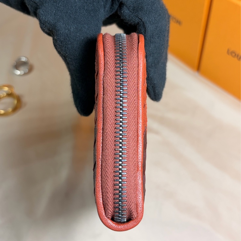 ✨99新 閒置未使用 BV bottega Veneta 印地安拼色編織 拉鏈8卡零錢袋 長夾-5