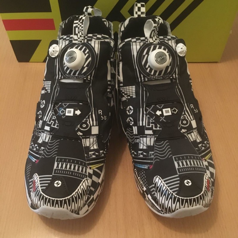 全新Reebok 黑色與白色 x K e n z o Minami Instapump Fury/US10.5號-0