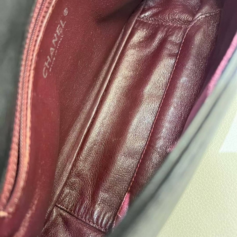 Chanel香奈兒滾邊南瓜機場腋下包 10開無卡 25×14-6