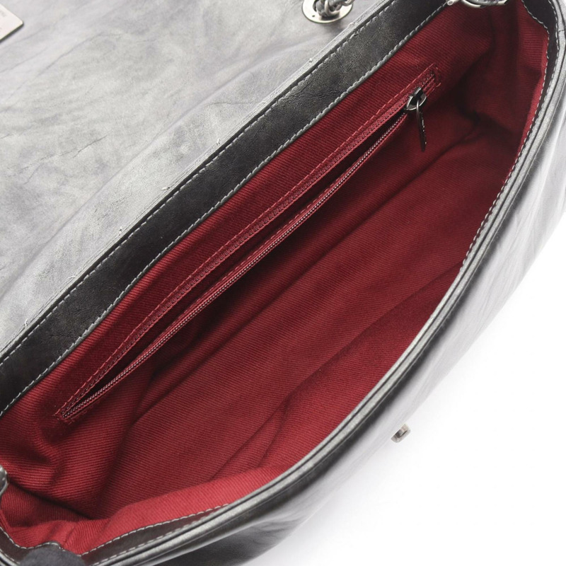 香奈兒 (CHANEL) Matelasse 小牛皮肩背包/手提包，灰色，女士，A67128-2