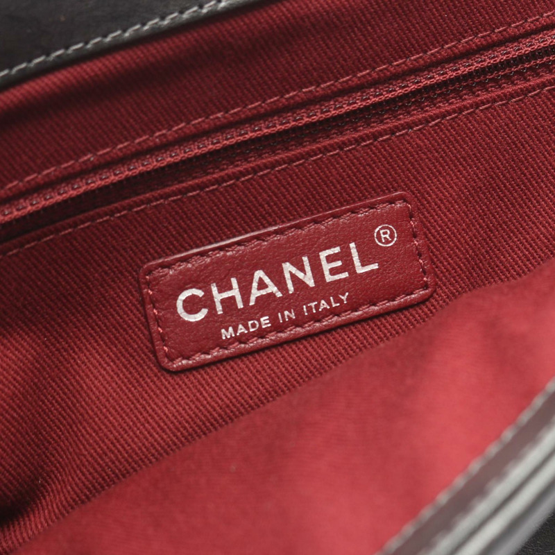 香奈兒 (CHANEL) Matelasse 小牛皮肩背包/手提包，灰色，女士，A67128-3