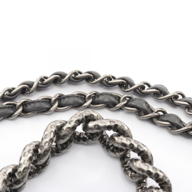 香奈兒 (CHANEL) Matelasse 小牛皮肩背包/手提包，灰色，女士，A67128-7