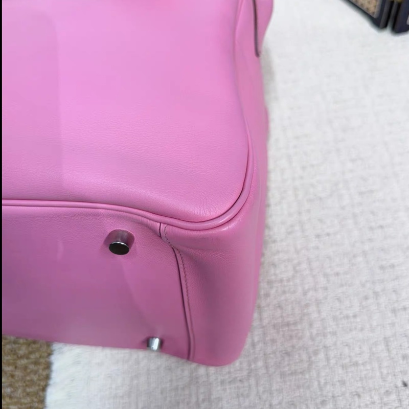 Hermes • Lindy 34 5P櫻花粉 Swift皮 銀釦 框O刻-8
