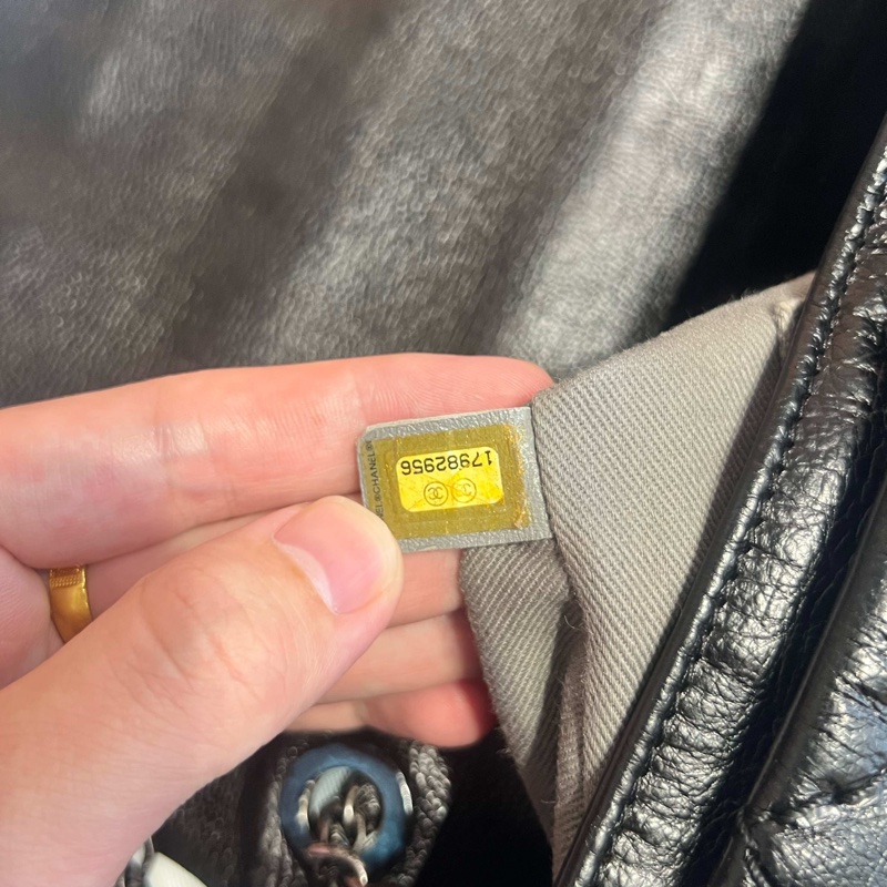 Chanel • 黑色外縫線牛皮雙口袋機場包 全網最低-30