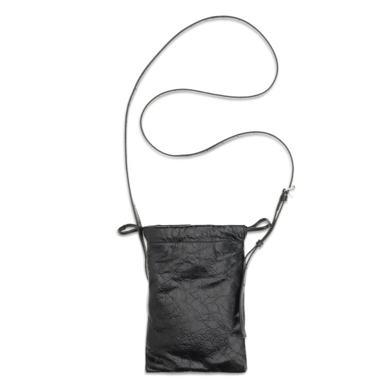 【Balenciaga 巴黎世家】Shopper Phone 羊皮 肩背包 斜背包 手機飛 黑色 852930-4