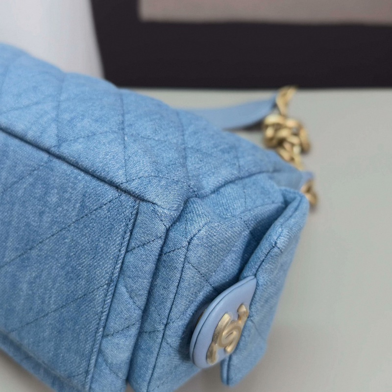 CHANEL/香奈兒25C牛仔嬉皮hobo單肩腋下包-1