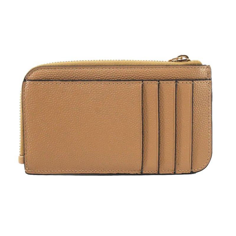 【Chloe 蔻依】專櫃經典款 防刮小牛皮 L型拉鍊卡夾/手拿包 駝色-2