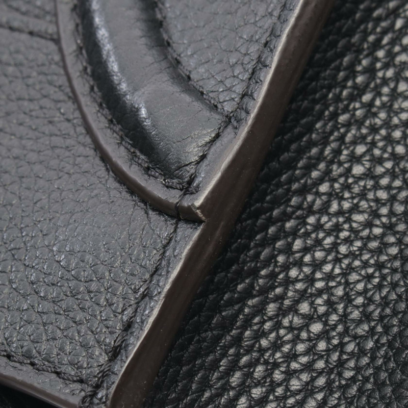 CELINE Luggage迷你購物手提包 165213 黑色皮革 二手 女士-5