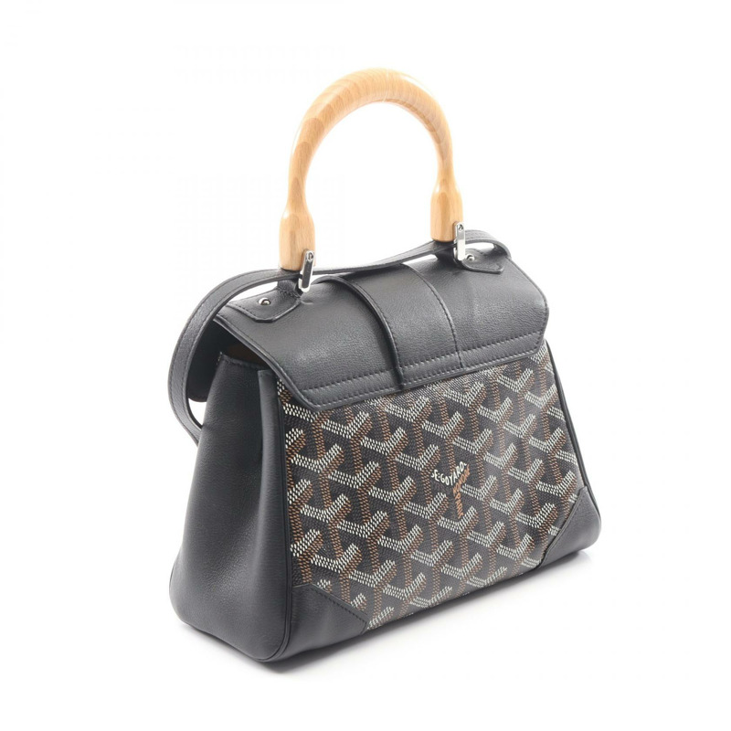 GOYARD Saigon Mini 斜背包 SAIGONMINTY01CL01P 帆布皮革 黑色-1