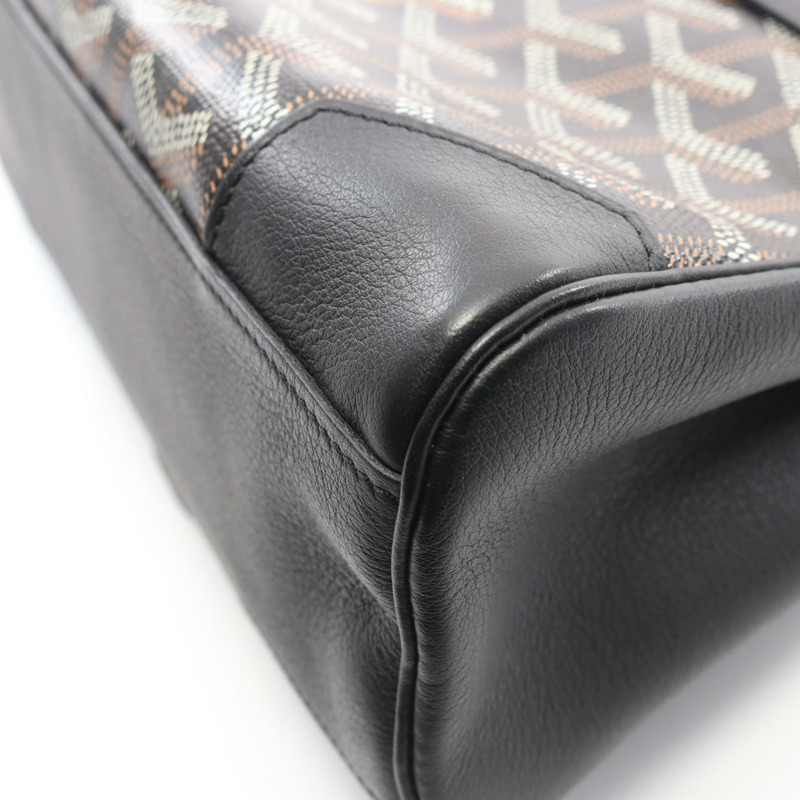 GOYARD Saigon Mini 斜背包 SAIGONMINTY01CL01P 帆布皮革 黑色-5