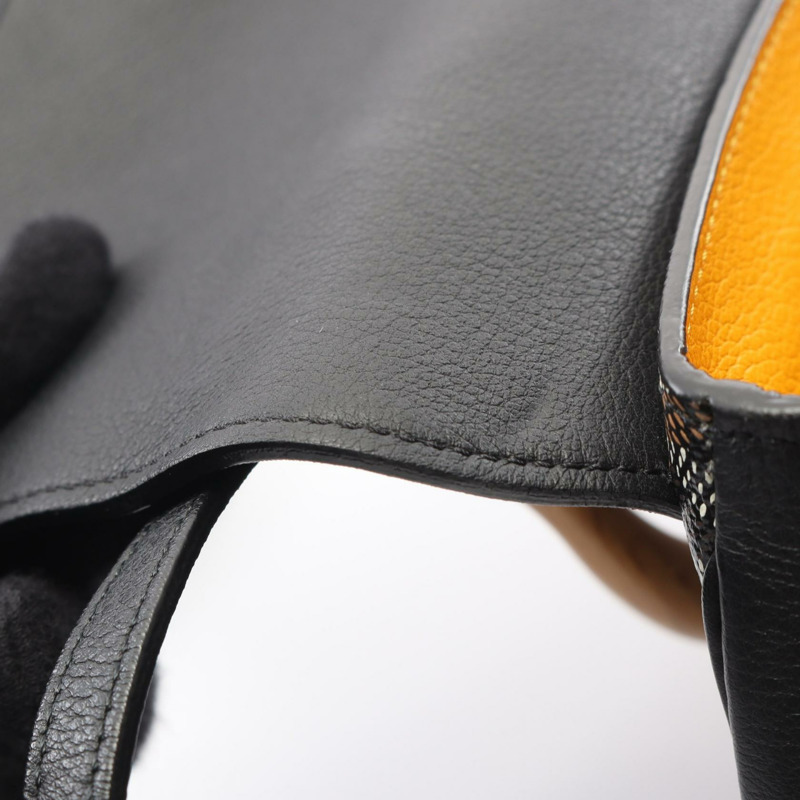 GOYARD Saigon Mini 斜背包 SAIGONMINTY01CL01P 帆布皮革 黑色-7