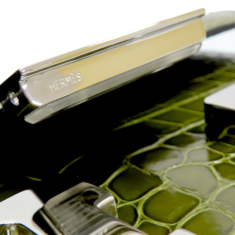 綠色 鱷魚皮 Constance 18 肩背包 口-7