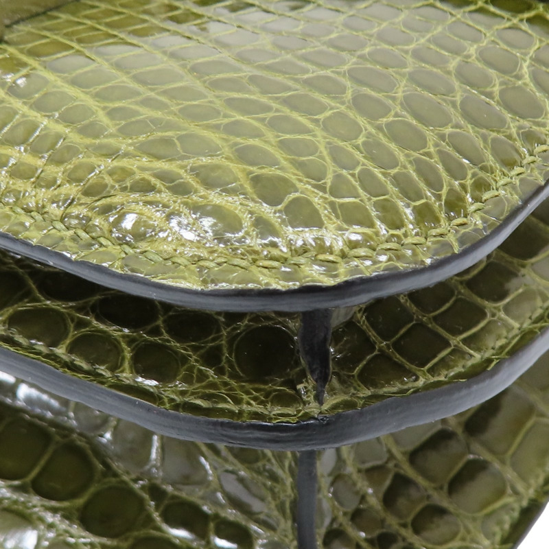 綠色 鱷魚皮 Constance 18 肩背包 口-13