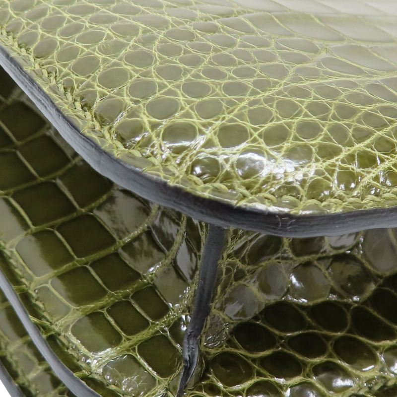 綠色 鱷魚皮 Constance 18 肩背包 口-14