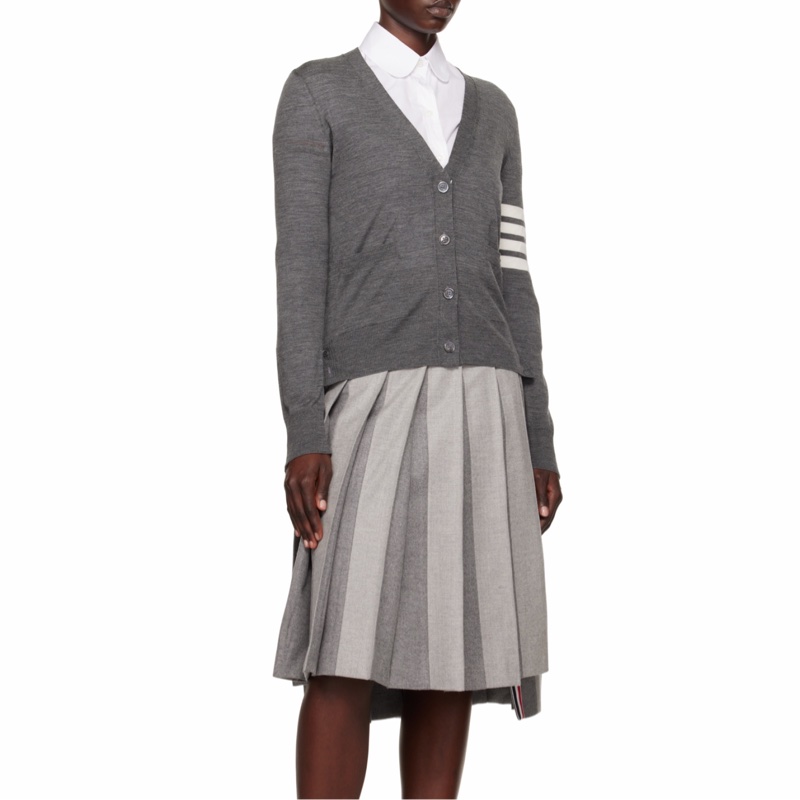 Thom Browne 女士 四條紋羊毛開衫IT-36 IT-38 IT-40 IT-42 IT-44碼-4