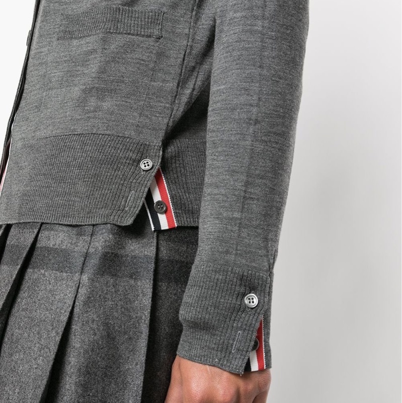 Thom Browne 女士 四條紋羊毛開衫IT-36 IT-38 IT-40 IT-42 IT-44碼-6