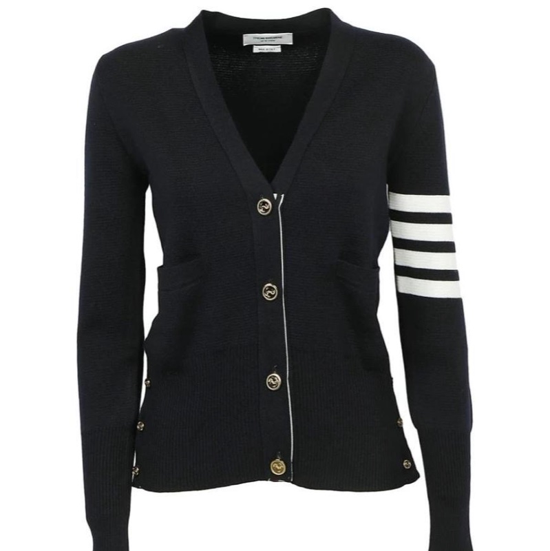 Thom Browne 女士 羊毛四條紋開衫IT-36 IT-38 IT-40 IT-42 IT-44碼-0