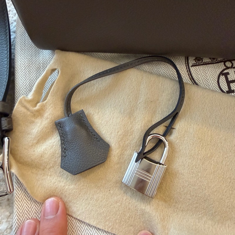 Hermes Kelly messenger灰色-5