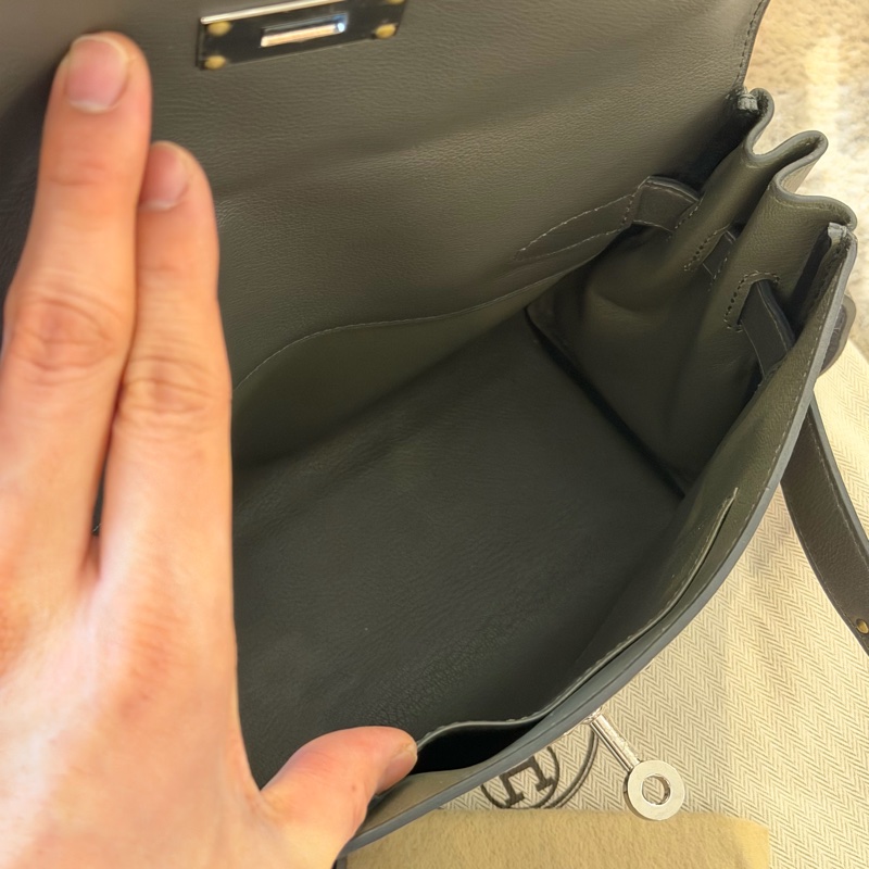 Hermes Kelly messenger灰色-15