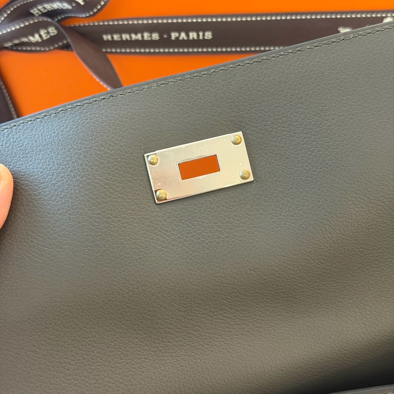 Hermes Kelly messenger灰色-17