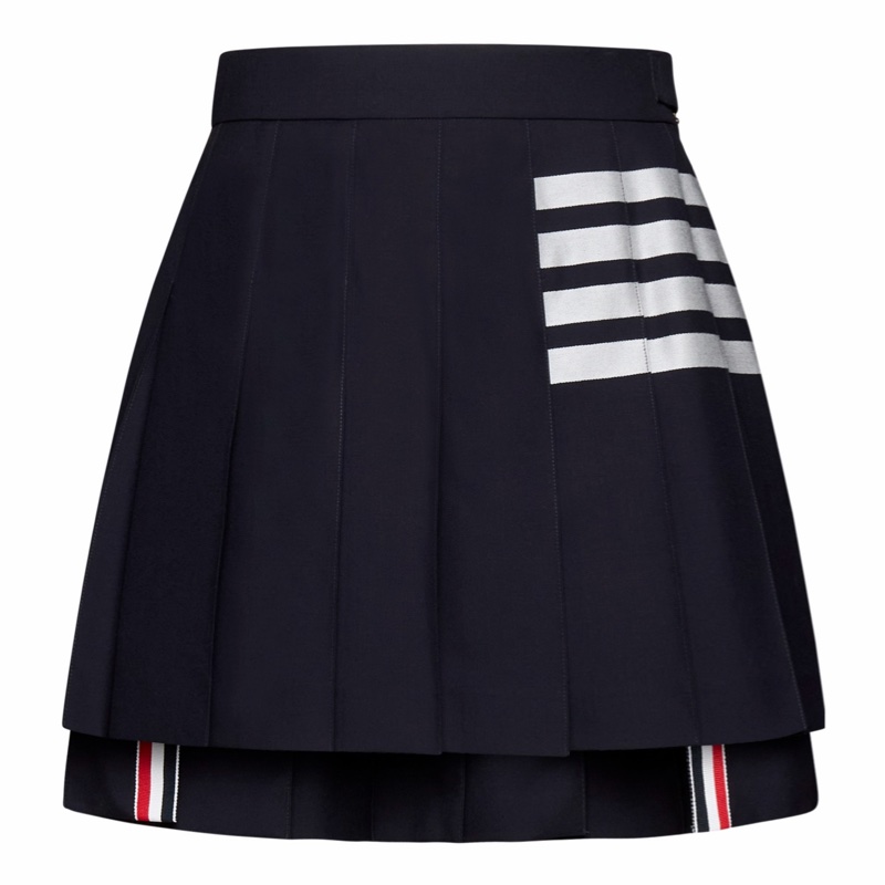 Thom Browne 女士 條紋羊毛半身裙IT-34 IT-36 IT-38 IT-40 IT-44 IT-46碼-0