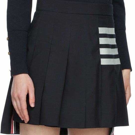 Thom Browne 女士 條紋羊毛半身裙IT-34 IT-36 IT-38 IT-40 IT-44 IT-46碼-3