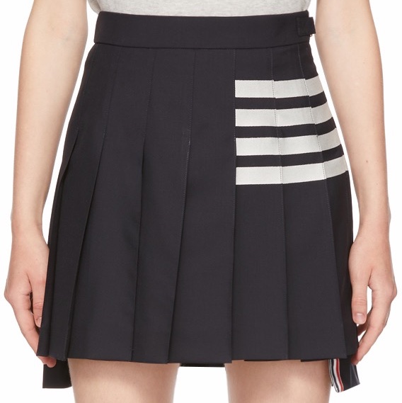 Thom Browne 女士 條紋羊毛半身裙IT-34 IT-36 IT-38 IT-40 IT-44 IT-46碼-4