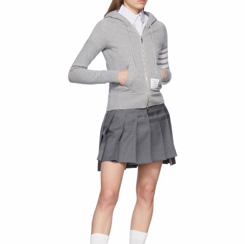 Thom Browne 女士 條紋長袖拉鍊連帽衛衣IT-36 IT-38 IT-40 IT-42 IT-44 IT-46 IT-48碼-3