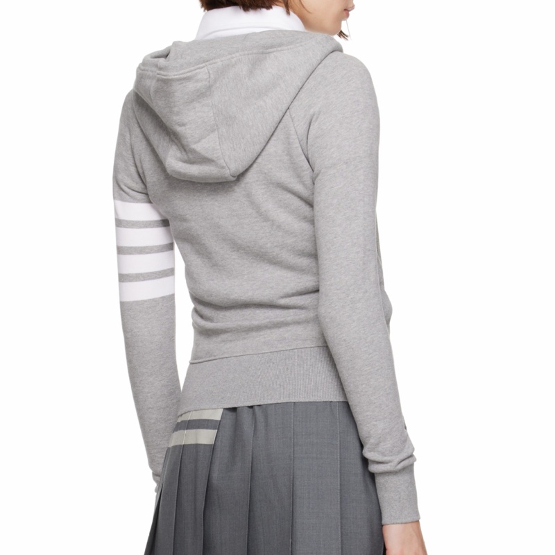 Thom Browne 女士 條紋長袖拉鍊連帽衛衣IT-36 IT-38 IT-40 IT-42 IT-44 IT-46 IT-48碼-5