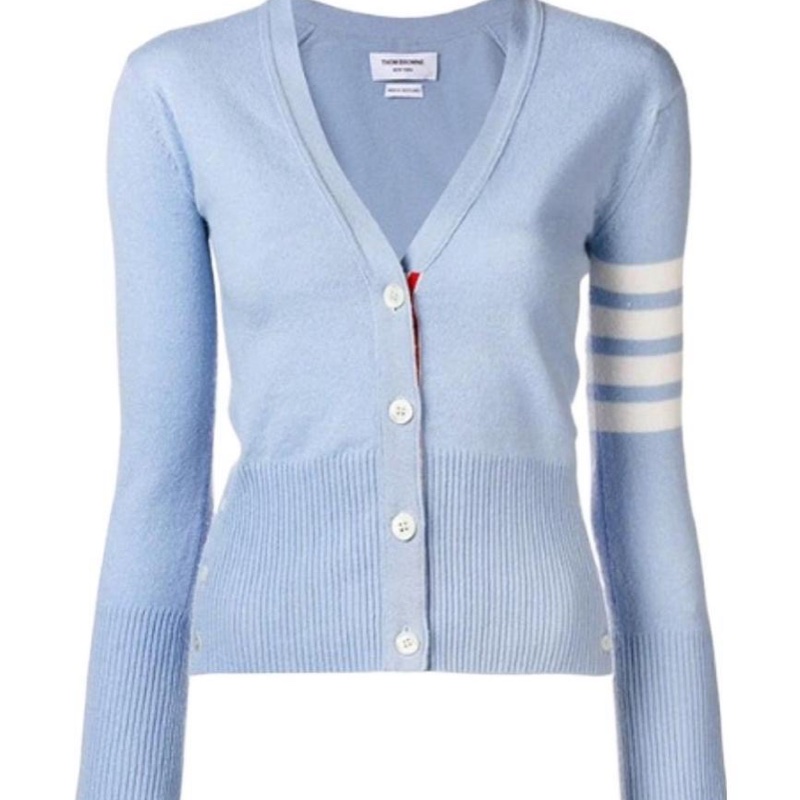 Thom Browne 女士 V領開司米羊絨開衫IT-38 IT-40-0