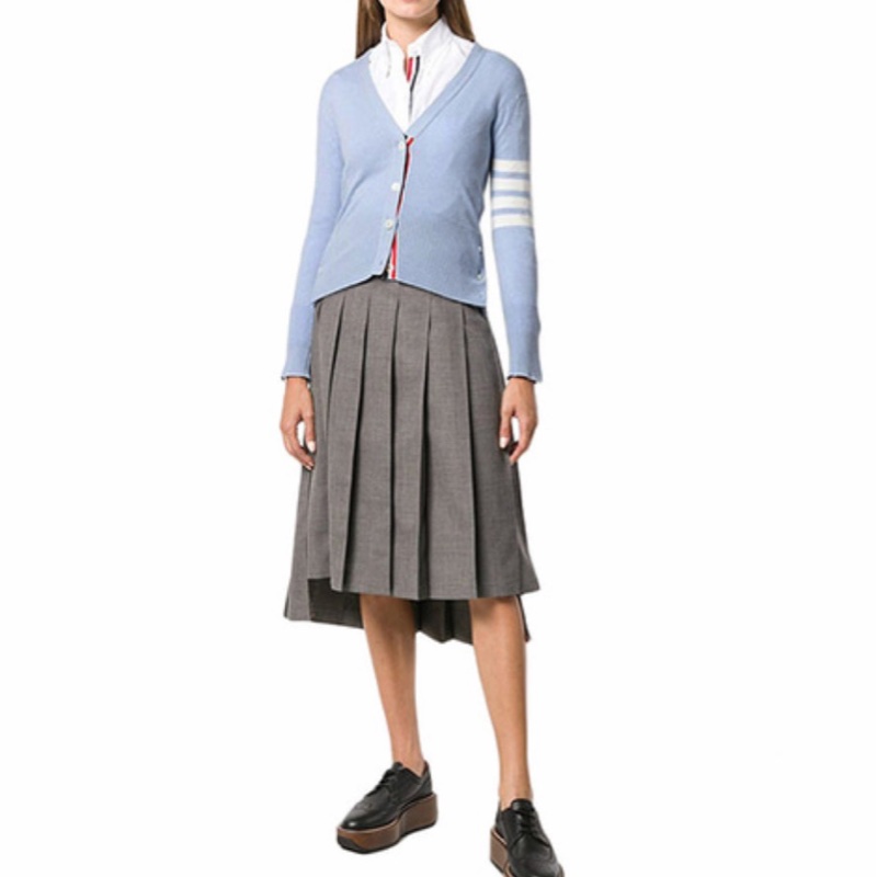 Thom Browne 女士 V領開司米羊絨開衫IT-38 IT-40-1