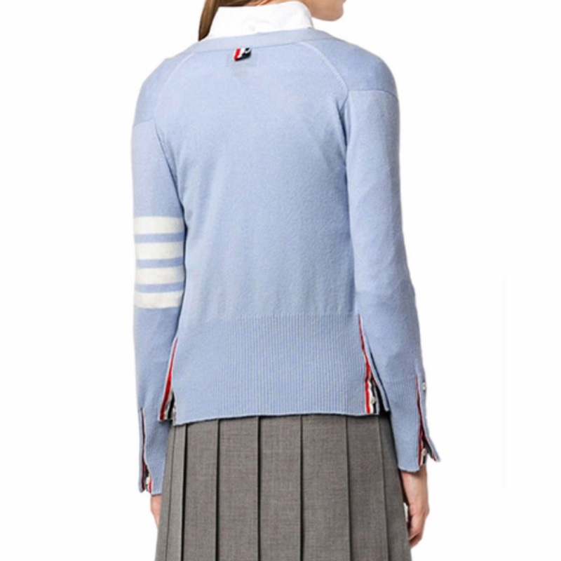 Thom Browne 女士 V領開司米羊絨開衫IT-38 IT-40-3