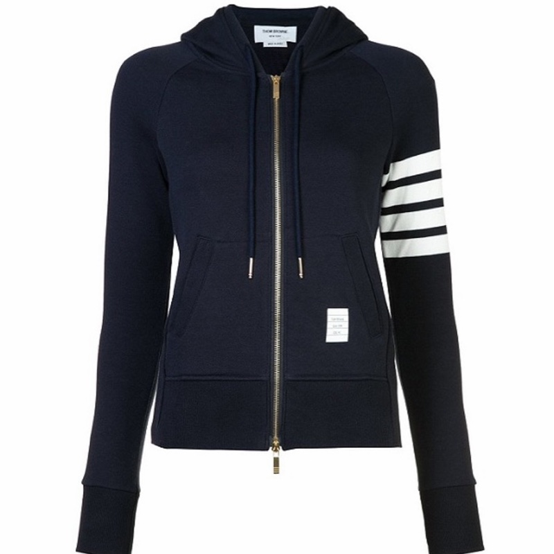 Thom Browne 女士 條紋拉鍊連帽外套IT-36 IT-38 IT-40 IT-42 IT-44 IT-48碼-0