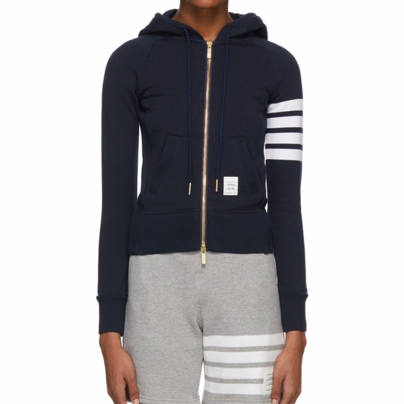 Thom Browne 女士 條紋拉鍊連帽外套IT-36 IT-38 IT-40 IT-42 IT-44 IT-48碼-1