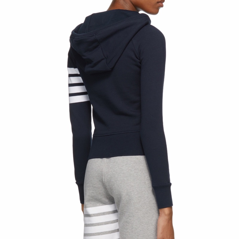 Thom Browne 女士 條紋拉鍊連帽外套IT-36 IT-38 IT-40 IT-42 IT-44 IT-48碼-3