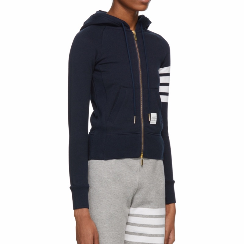 Thom Browne 女士 條紋拉鍊連帽外套IT-36 IT-38 IT-40 IT-42 IT-44 IT-48碼-5