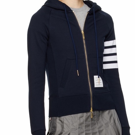 Thom Browne 女士 條紋拉鍊連帽外套IT-36 IT-38 IT-40 IT-42 IT-44 IT-48碼-6