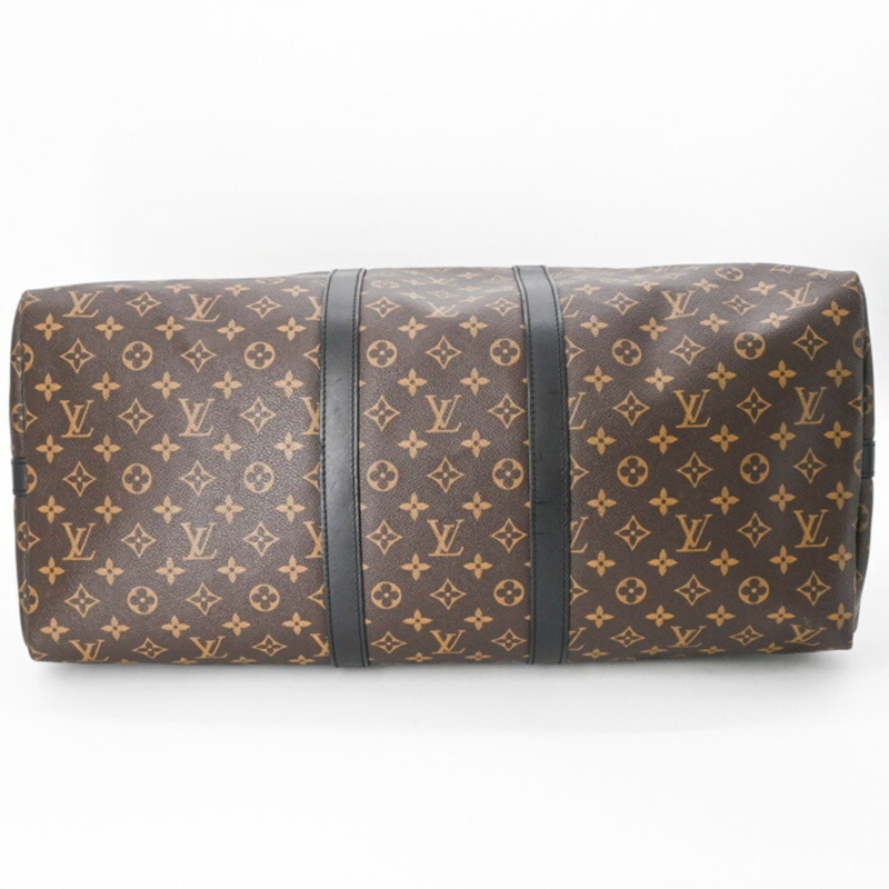路易威登 Louis Vuitton Boston Bag Monogram Macassar Keepall Bandouliere 55 Brown M56714-5