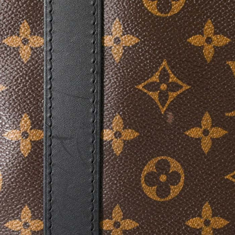 路易威登 Louis Vuitton Boston Bag Monogram Macassar Keepall Bandouliere 55 Brown M56714-7