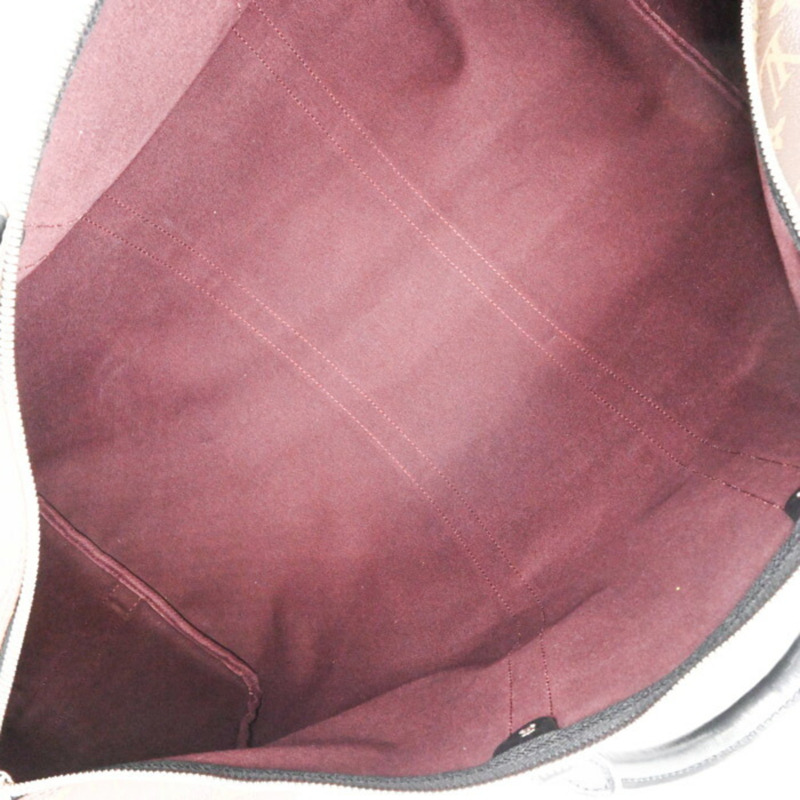 路易威登 Louis Vuitton Boston Bag Monogram Macassar Keepall Bandouliere 55 Brown M56714-11