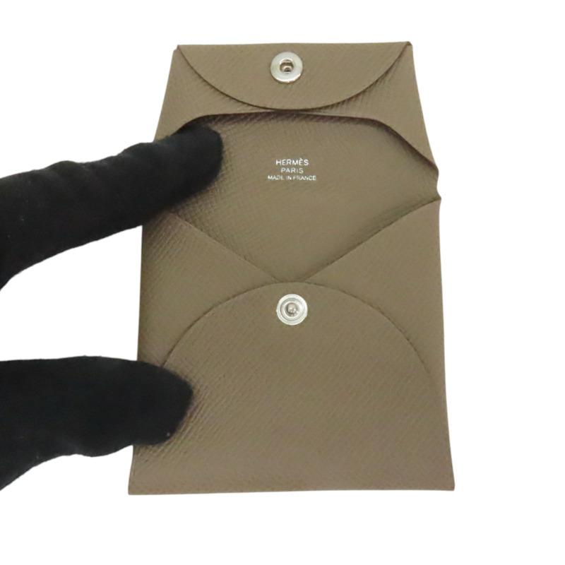 灰色 Epsom皮革 Bastia 零錢包 W刻-4