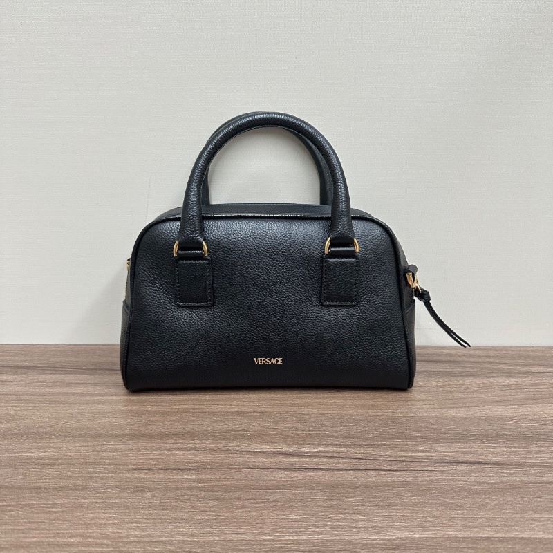 VERSACE黑金手提斜背包25*16*7 99新配件塵袋-6